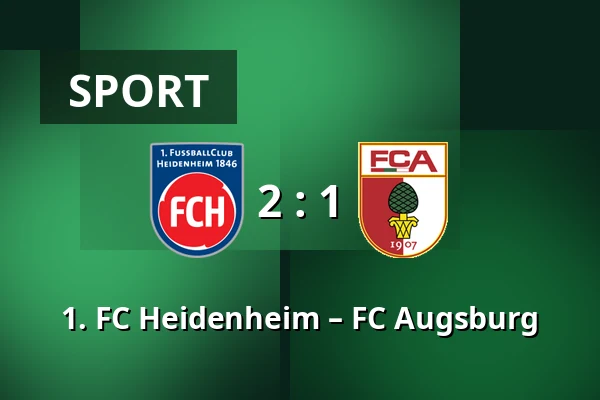 1. FC Heidenheim – FC Augsburg — Voith-Arena, Heidenheim an der Brenz