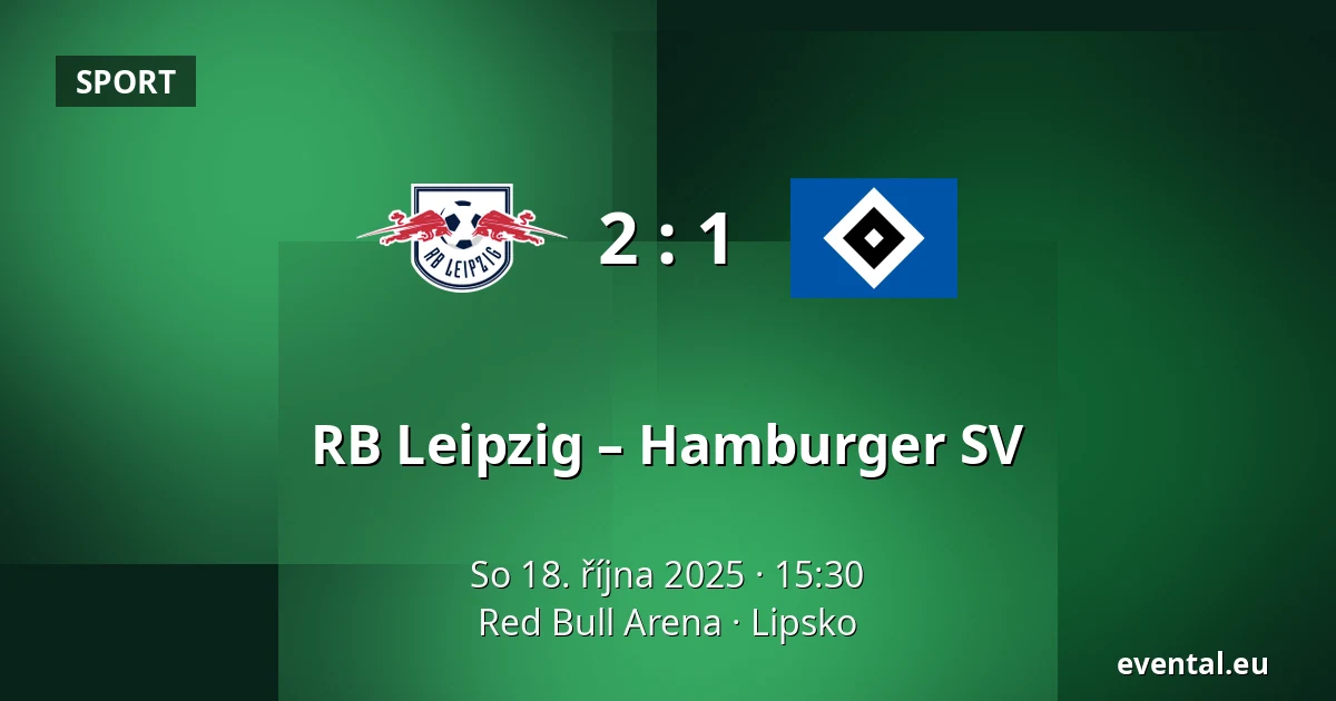 RB Leipzig – Hamburger SV — Red Bull Arena, Lipsko