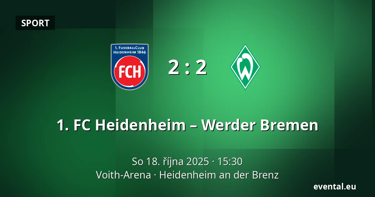 1. FC Heidenheim – Werder Bremen — Voith-Arena, Heidenheim an der Brenz