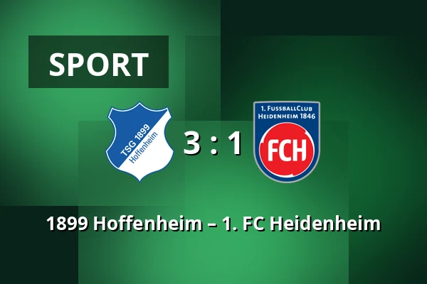 1899 Hoffenheim – 1. FC Heidenheim — PreZero Arena, Sinsheim