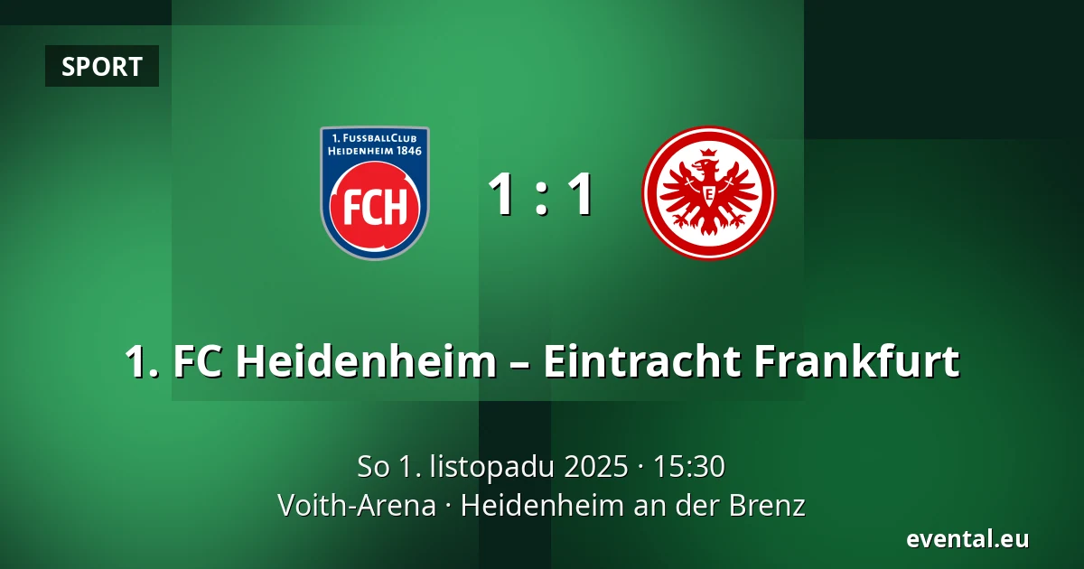 1. FC Heidenheim – Eintracht Frankfurt — Voith-Arena, Heidenheim an der Brenz