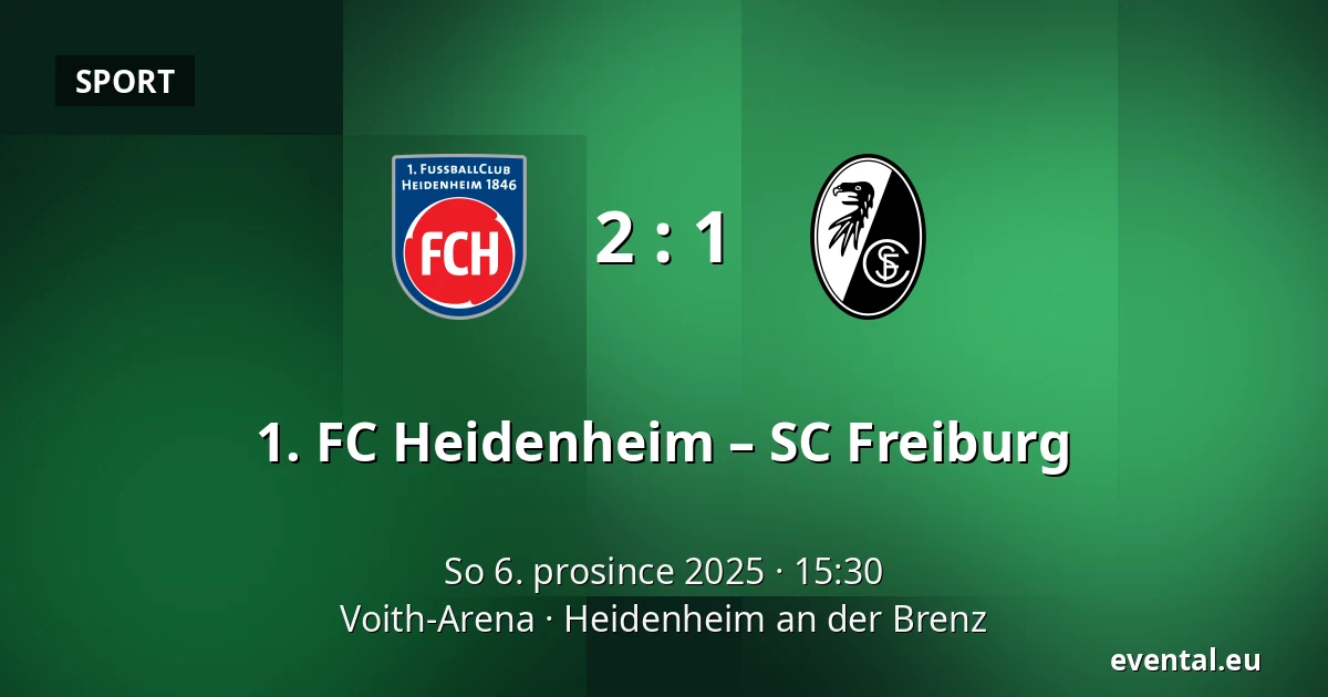 1. FC Heidenheim – SC Freiburg — Voith-Arena, Heidenheim an der Brenz