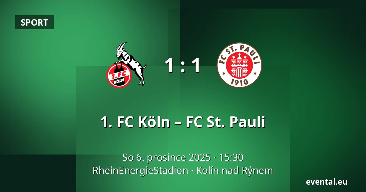 1. FC Köln – FC St. Pauli — RheinEnergieStadion, Kolín nad Rýnem