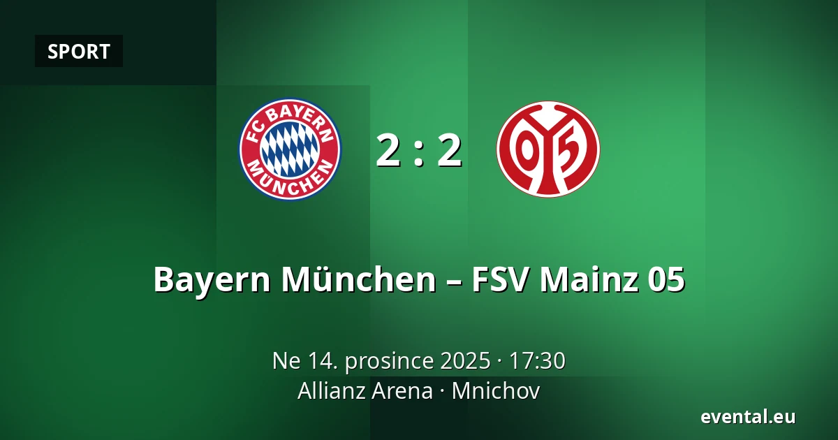 Bayern München – FSV Mainz 05 — Allianz Arena, Mnichov