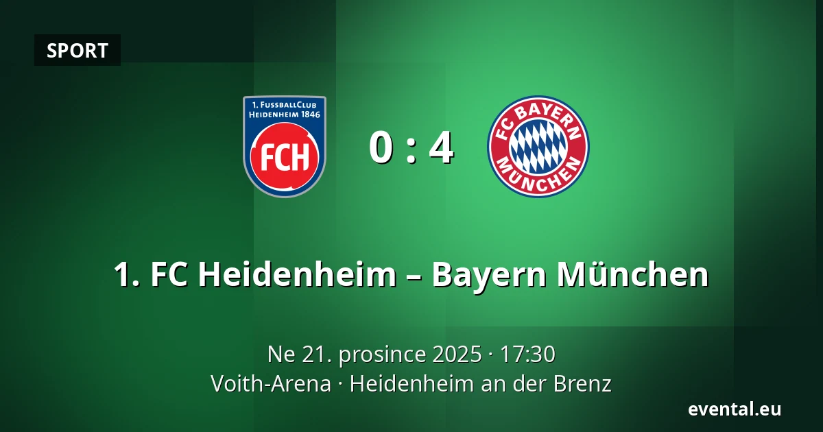1. FC Heidenheim – Bayern München — Voith-Arena, Heidenheim an der Brenz