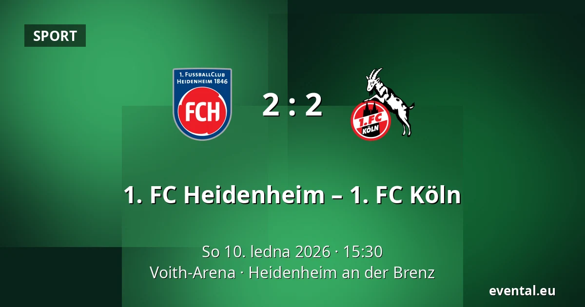1. FC Heidenheim – 1. FC Köln — Voith-Arena, Heidenheim an der Brenz