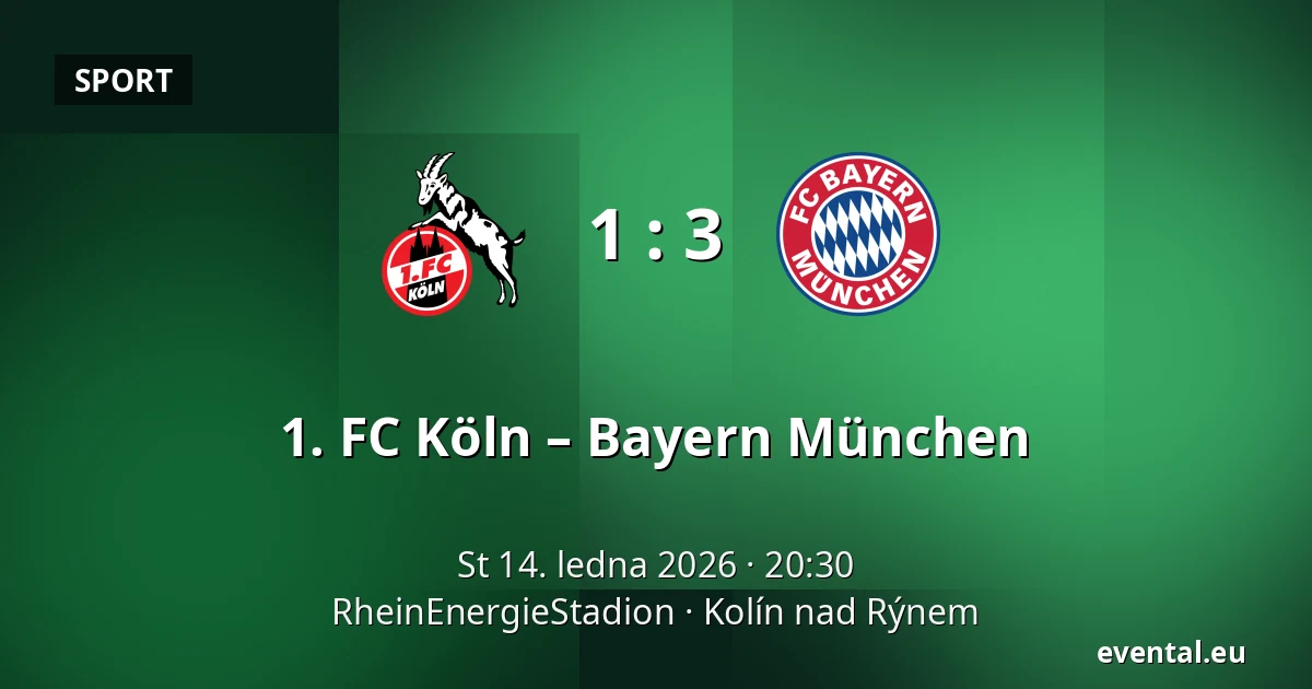 1. FC Köln – Bayern München — RheinEnergieStadion, Kolín nad Rýnem
