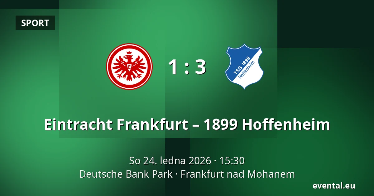 Eintracht Frankfurt – 1899 Hoffenheim — Deutsche Bank Park, Frankfurt nad Mohanem