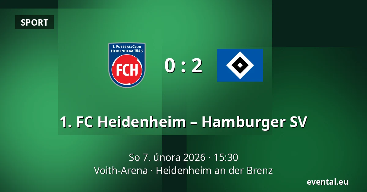 1. FC Heidenheim – Hamburger SV — Voith-Arena, Heidenheim an der Brenz