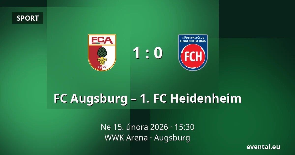 FC Augsburg – 1. FC Heidenheim — WWK Arena, Augsburg