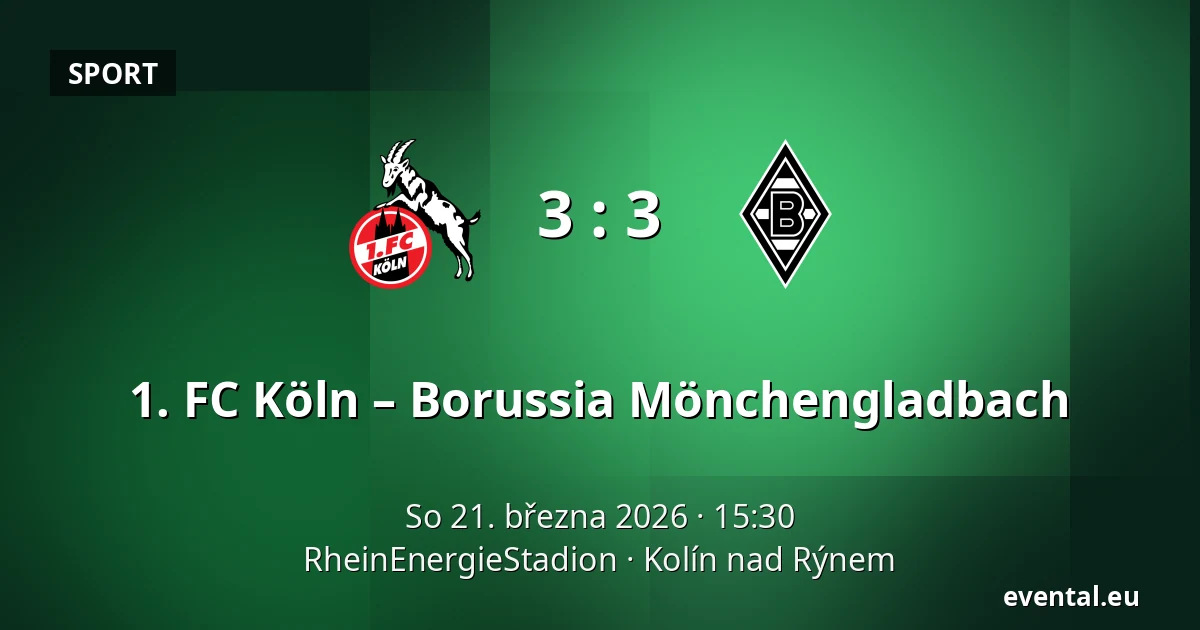 1. FC Köln – Borussia Mönchengladbach — RheinEnergieStadion, Kolín nad Rýnem