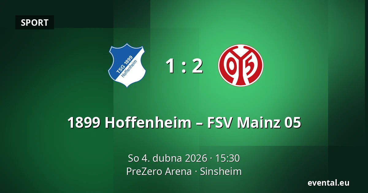 1899 Hoffenheim – FSV Mainz 05 — PreZero Arena, Sinsheim