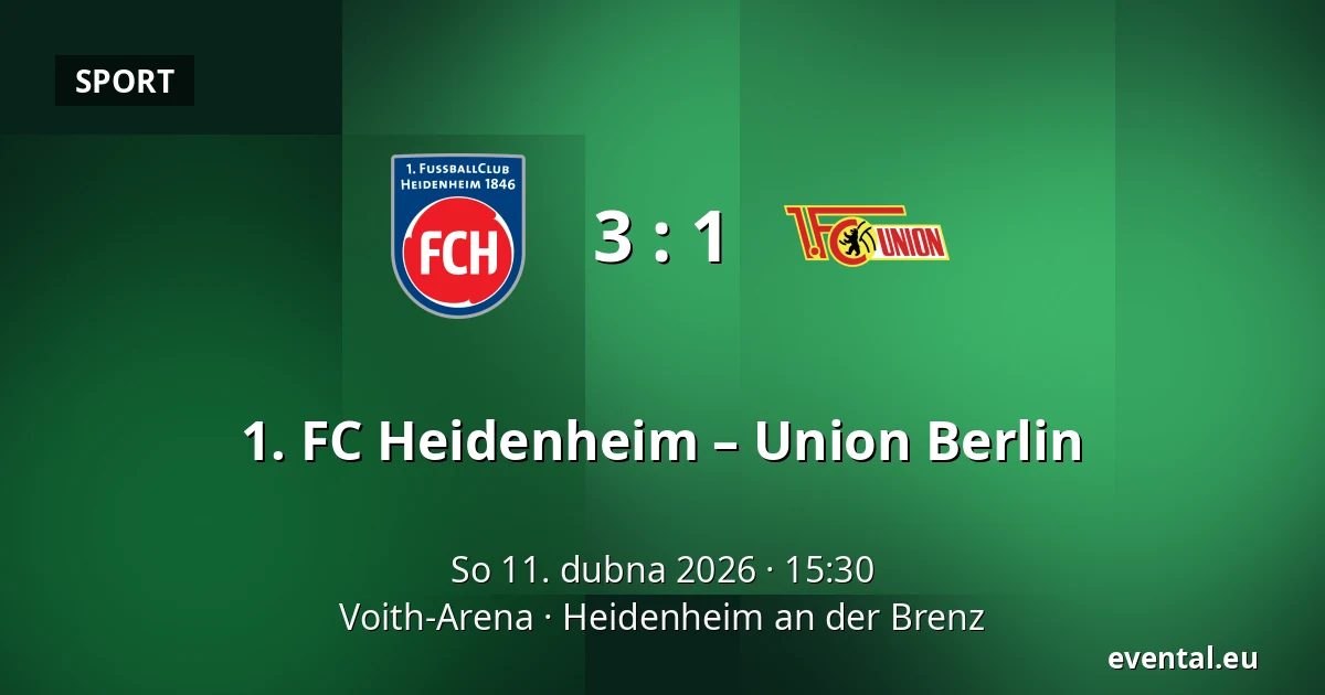 1. FC Heidenheim – Union Berlin — Voith-Arena, Heidenheim an der Brenz