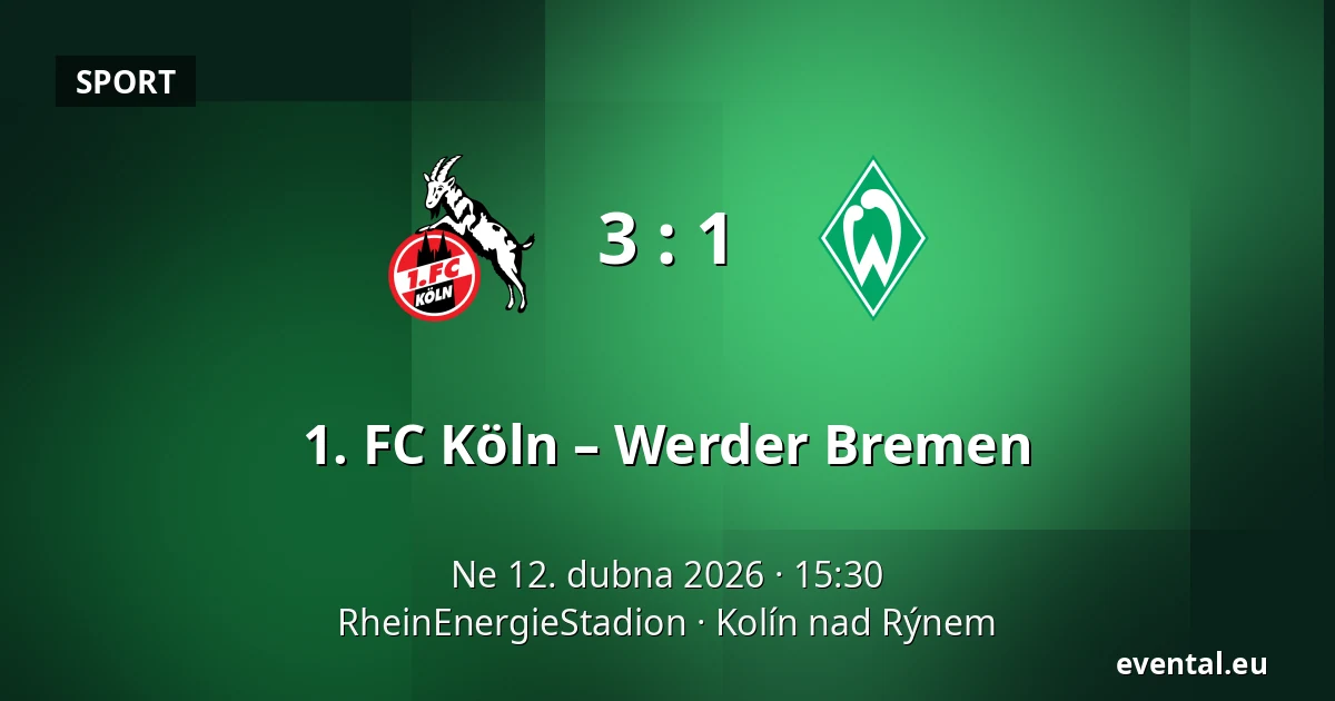 1. FC Köln – Werder Bremen — RheinEnergieStadion, Kolín nad Rýnem