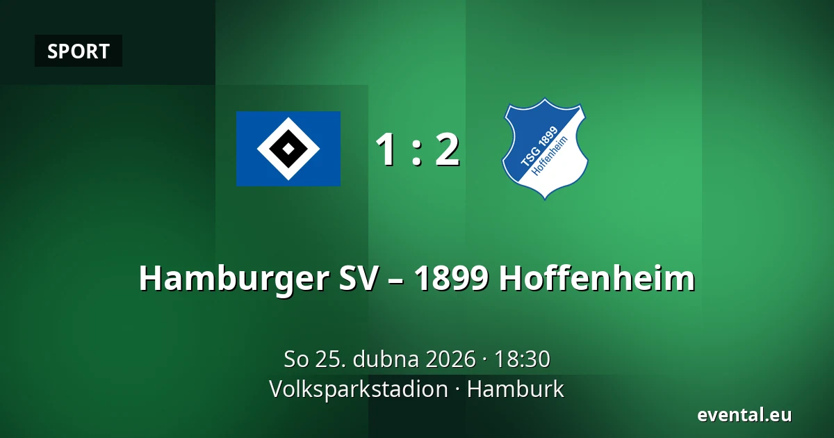 Hamburger SV – 1899 Hoffenheim — Volksparkstadion, Hamburk
