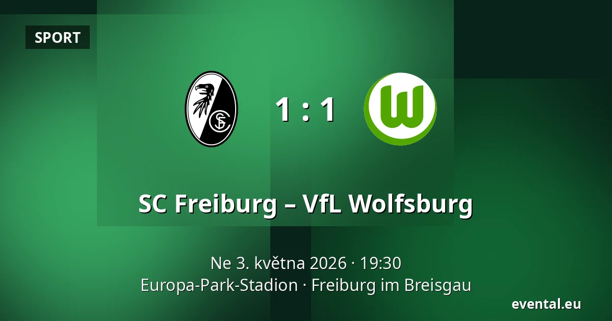 SC Freiburg – VfL Wolfsburg — Europa-Park-Stadion, Freiburg im Breisgau