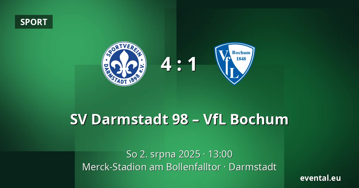 SV Darmstadt 98 – VfL Bochum — Merck-Stadion am Bollenfalltor, Darmstadt
