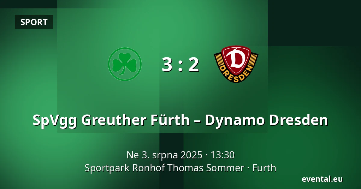 SpVgg Greuther Fürth – Dynamo Dresden — Sportpark Ronhof Thomas Sommer, Furth