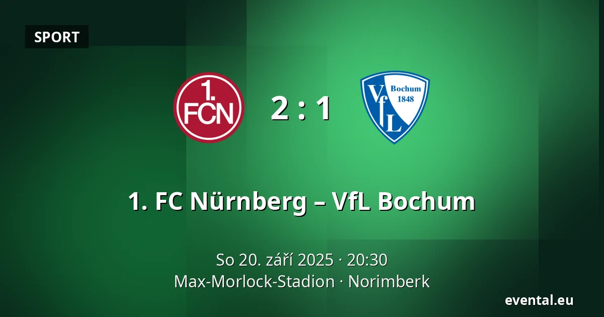 1. FC Nürnberg – VfL Bochum — Max-Morlock-Stadion, Norimberk