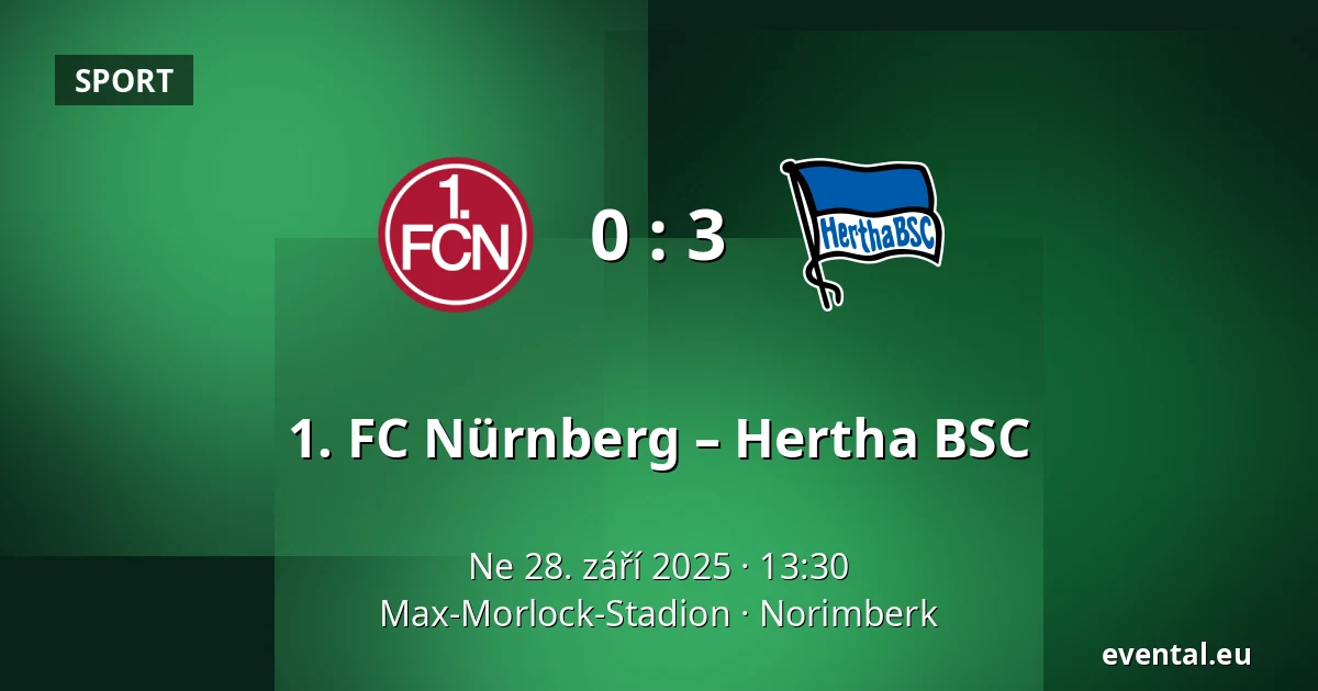 1. FC Nürnberg – Hertha BSC — Max-Morlock-Stadion, Norimberk