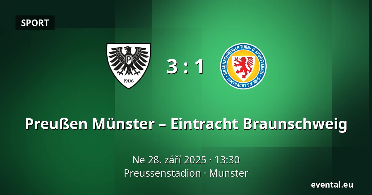 Preußen Münster – Eintracht Braunschweig — Preussenstadion, Munster