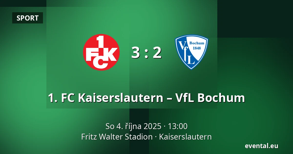 1. FC Kaiserslautern – VfL Bochum — Fritz Walter Stadion, Kaiserslautern