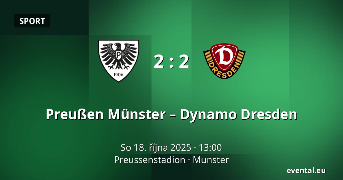 Preußen Münster – Dynamo Dresden — Preussenstadion, Munster