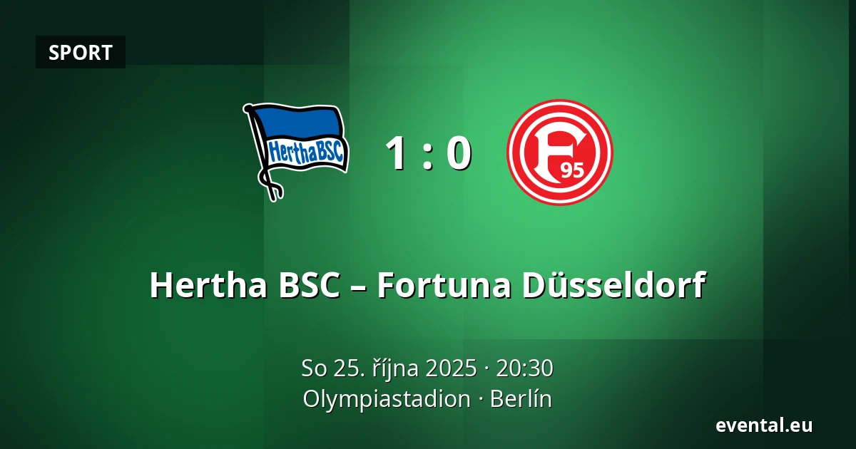 Hertha BSC – Fortuna Düsseldorf — Olympiastadion, Berlín