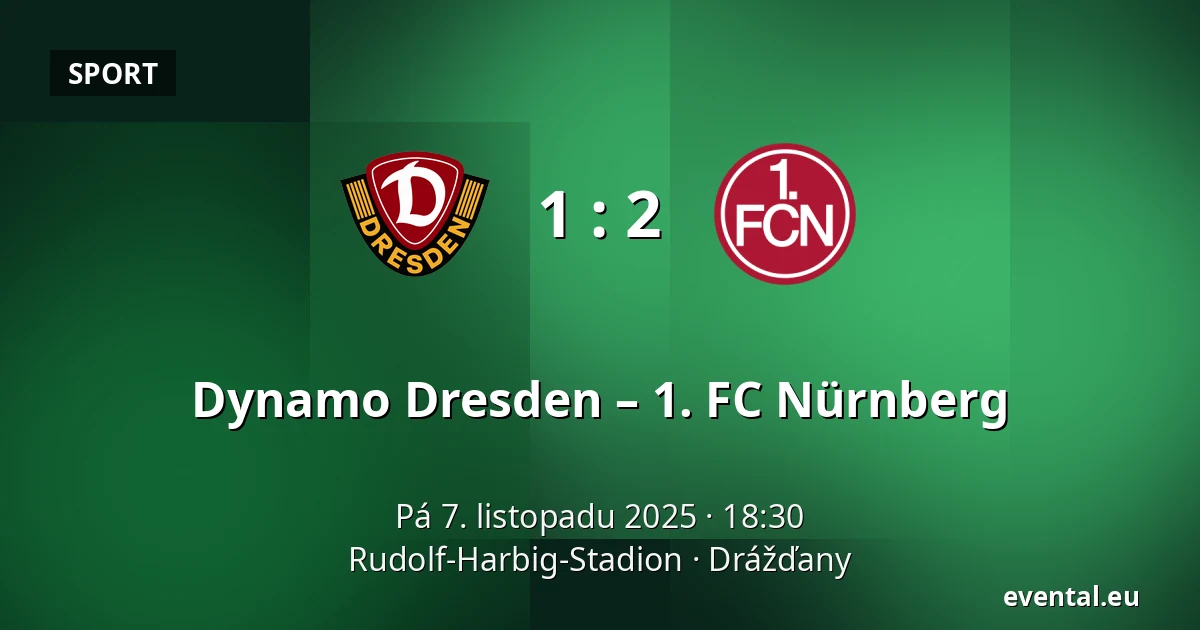 Dynamo Dresden – 1. FC Nürnberg — Rudolf-Harbig-Stadion, Drážďany