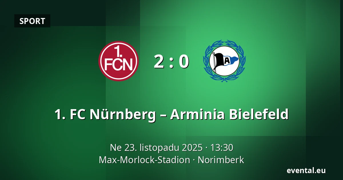 1. FC Nürnberg – Arminia Bielefeld — Max-Morlock-Stadion, Norimberk