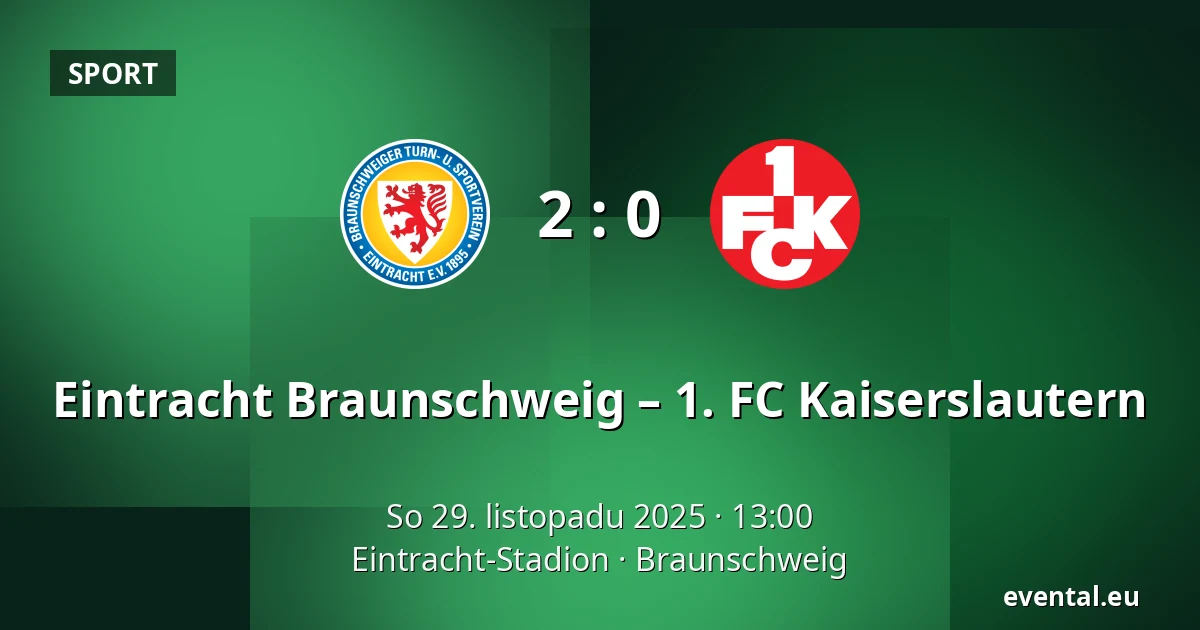 Eintracht Braunschweig – 1. FC Kaiserslautern — Eintracht-Stadion, Braunschweig