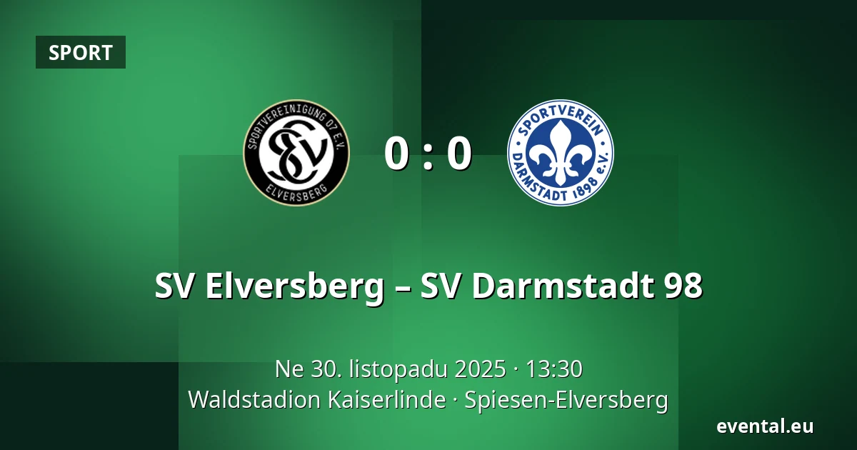 SV Elversberg – SV Darmstadt 98 — Waldstadion Kaiserlinde, Spiesen-Elversberg
