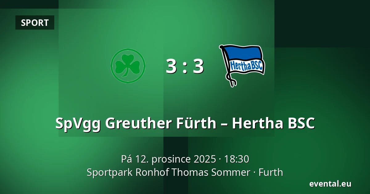 SpVgg Greuther Fürth – Hertha BSC — Sportpark Ronhof Thomas Sommer, Furth