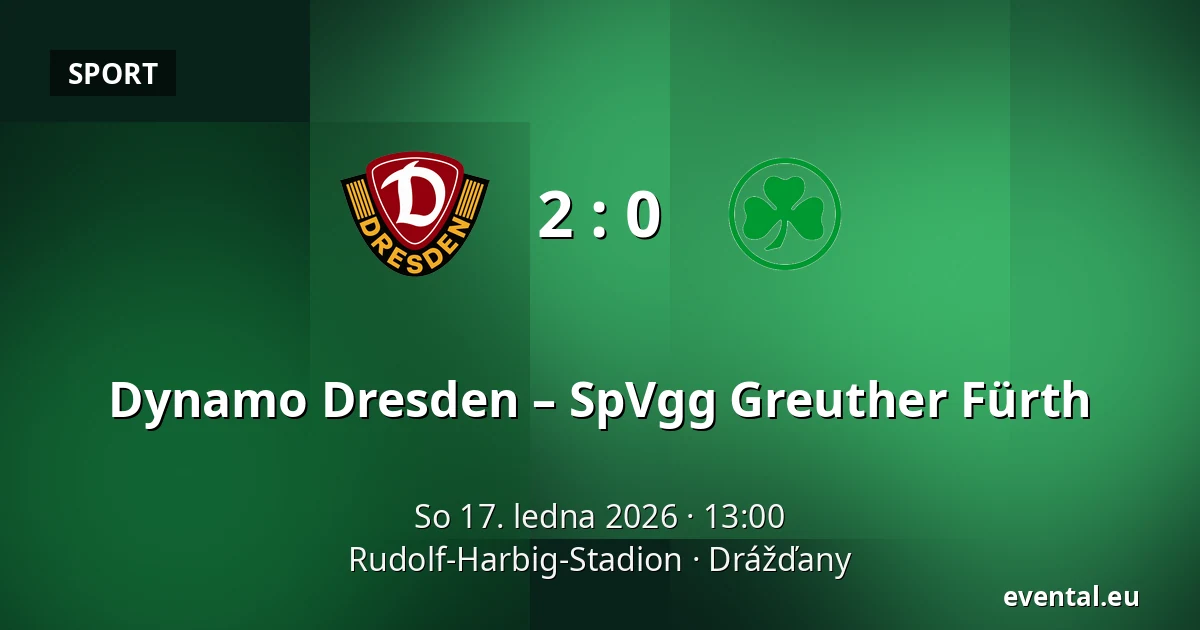 Dynamo Dresden – SpVgg Greuther Fürth — Rudolf-Harbig-Stadion, Drážďany