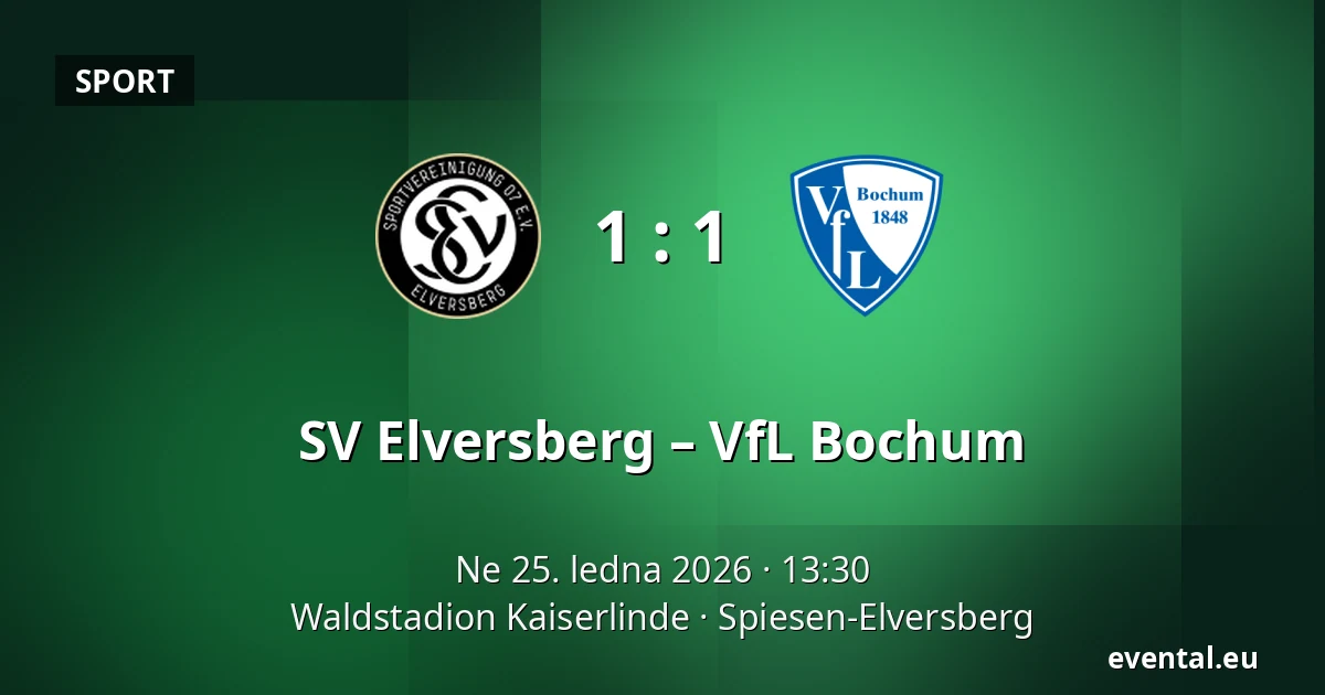 SV Elversberg – VfL Bochum — Waldstadion Kaiserlinde, Spiesen-Elversberg