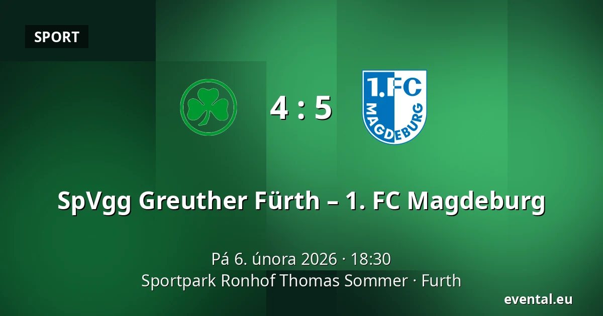 SpVgg Greuther Fürth – 1. FC Magdeburg — Sportpark Ronhof Thomas Sommer, Furth