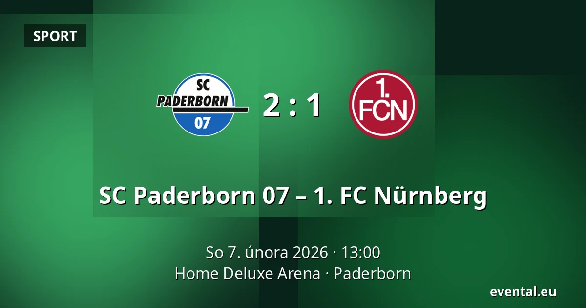 SC Paderborn 07 – 1. FC Nürnberg — Home Deluxe Arena, Paderborn
