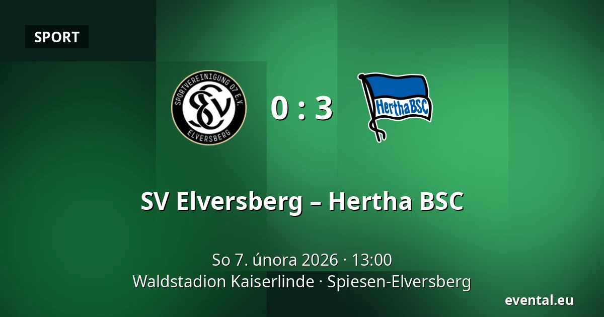 SV Elversberg – Hertha BSC — Waldstadion Kaiserlinde, Spiesen-Elversberg