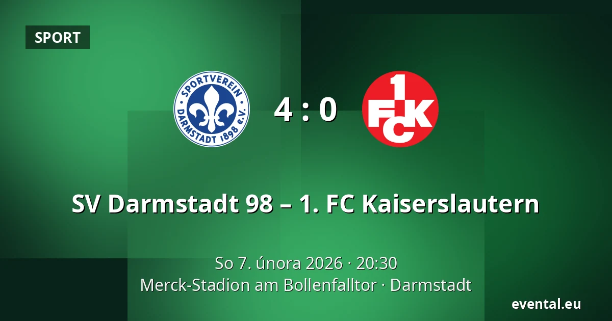 SV Darmstadt 98 – 1. FC Kaiserslautern — Merck-Stadion am Bollenfalltor, Darmstadt