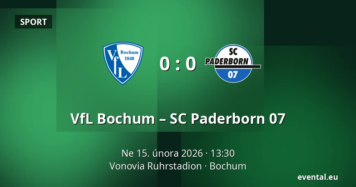 VfL Bochum – SC Paderborn 07 — Vonovia Ruhrstadion, Bochum