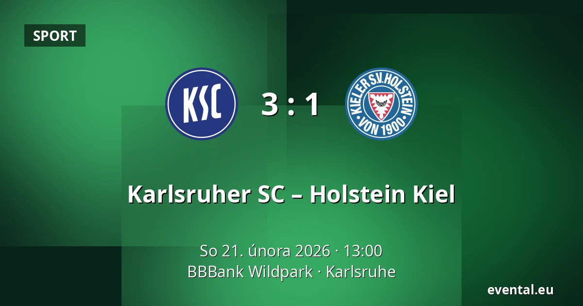 Karlsruher SC – Holstein Kiel — BBBank Wildpark, Karlsruhe