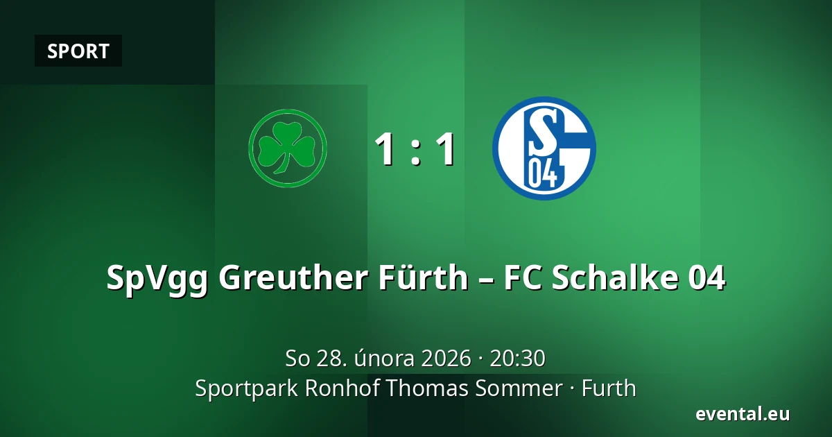 SpVgg Greuther Fürth – FC Schalke 04 — Sportpark Ronhof Thomas Sommer, Furth