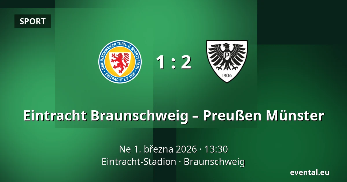 Eintracht Braunschweig – Preußen Münster — Eintracht-Stadion, Braunschweig