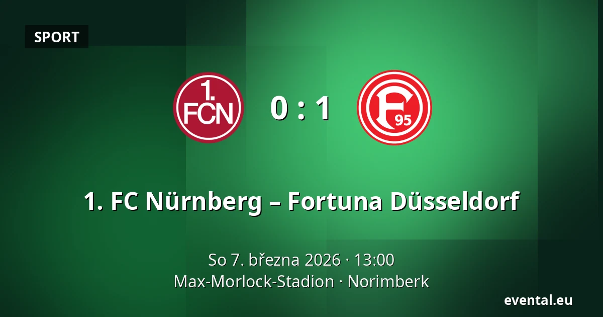 1. FC Nürnberg – Fortuna Düsseldorf — Max-Morlock-Stadion, Norimberk