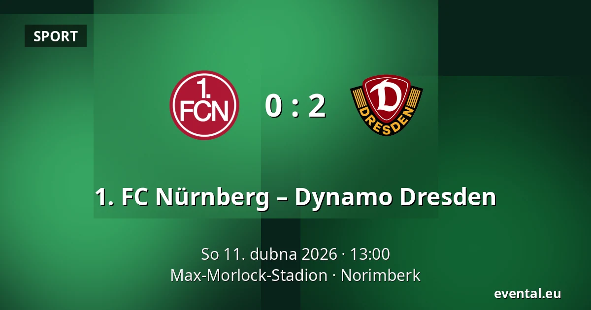 1. FC Nürnberg – Dynamo Dresden — Max-Morlock-Stadion, Norimberk