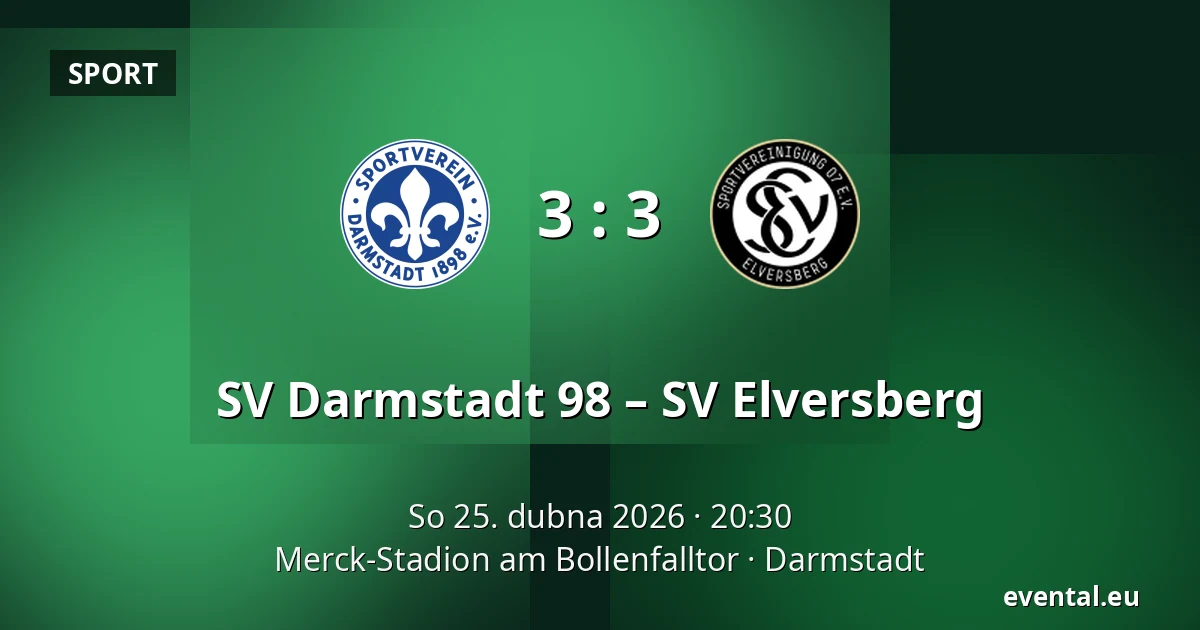 SV Darmstadt 98 – SV Elversberg — Merck-Stadion am Bollenfalltor, Darmstadt