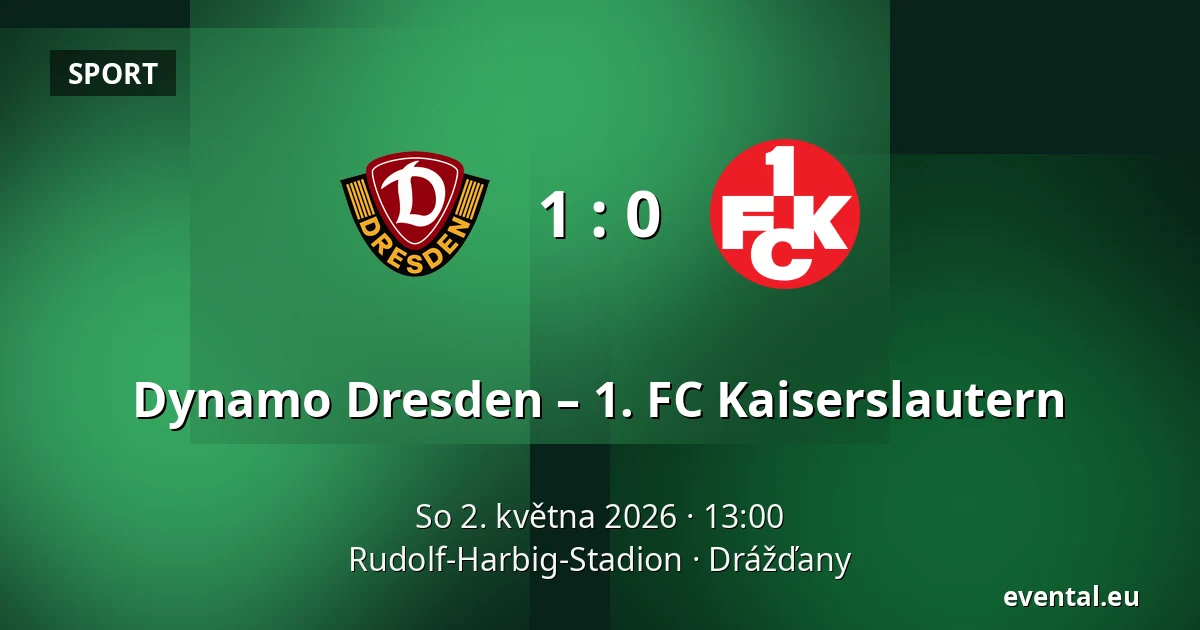 Dynamo Dresden – 1. FC Kaiserslautern — Rudolf-Harbig-Stadion, Drážďany