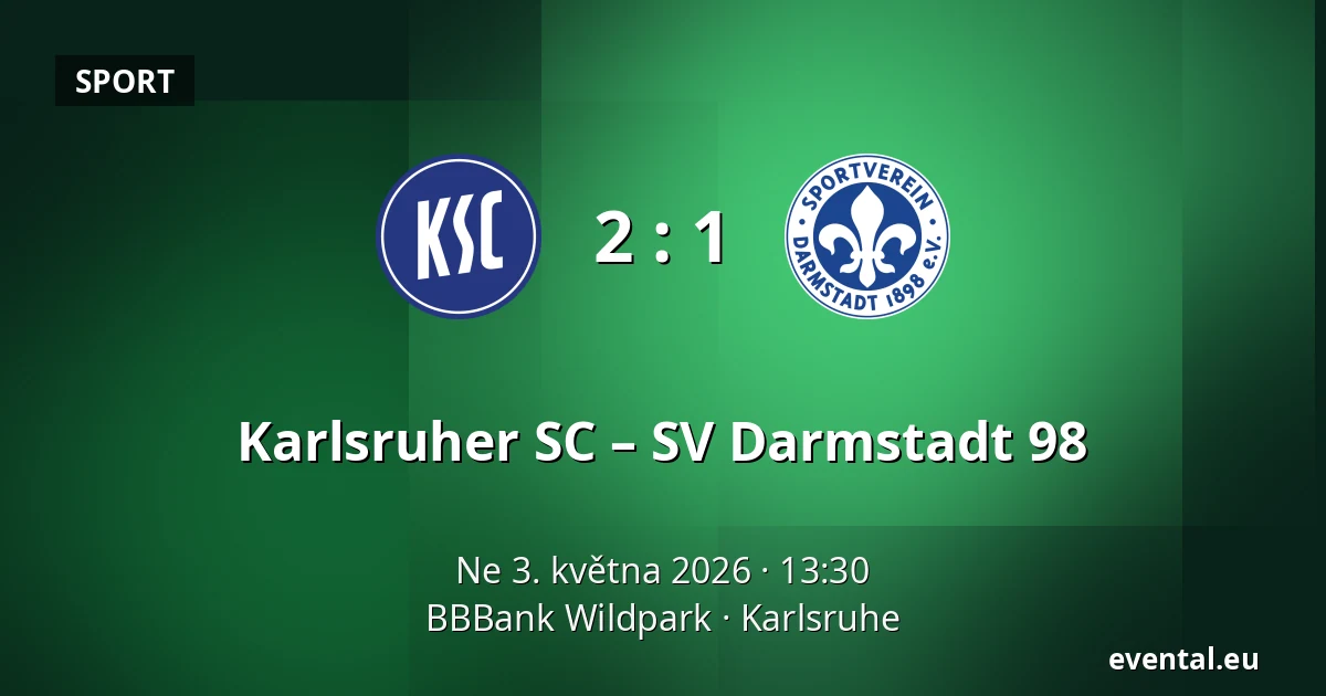 Karlsruher SC – SV Darmstadt 98 — BBBank Wildpark, Karlsruhe