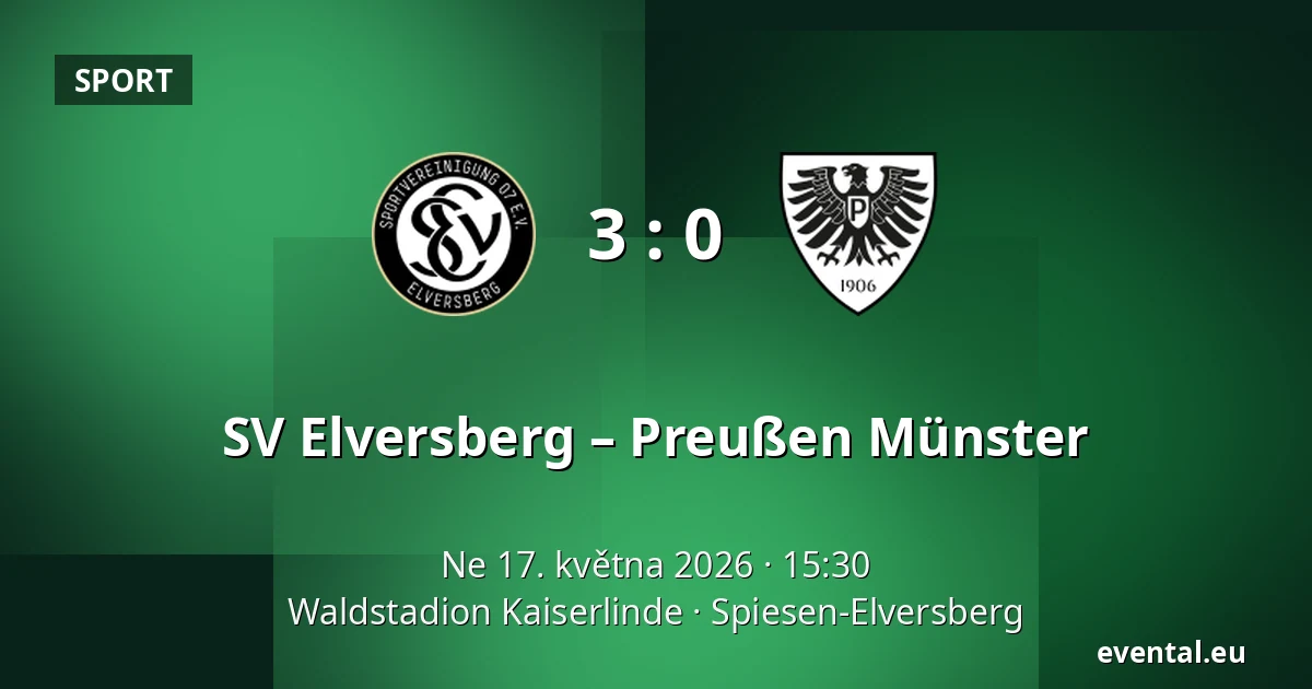 SV Elversberg – Preußen Münster — Waldstadion Kaiserlinde, Spiesen-Elversberg