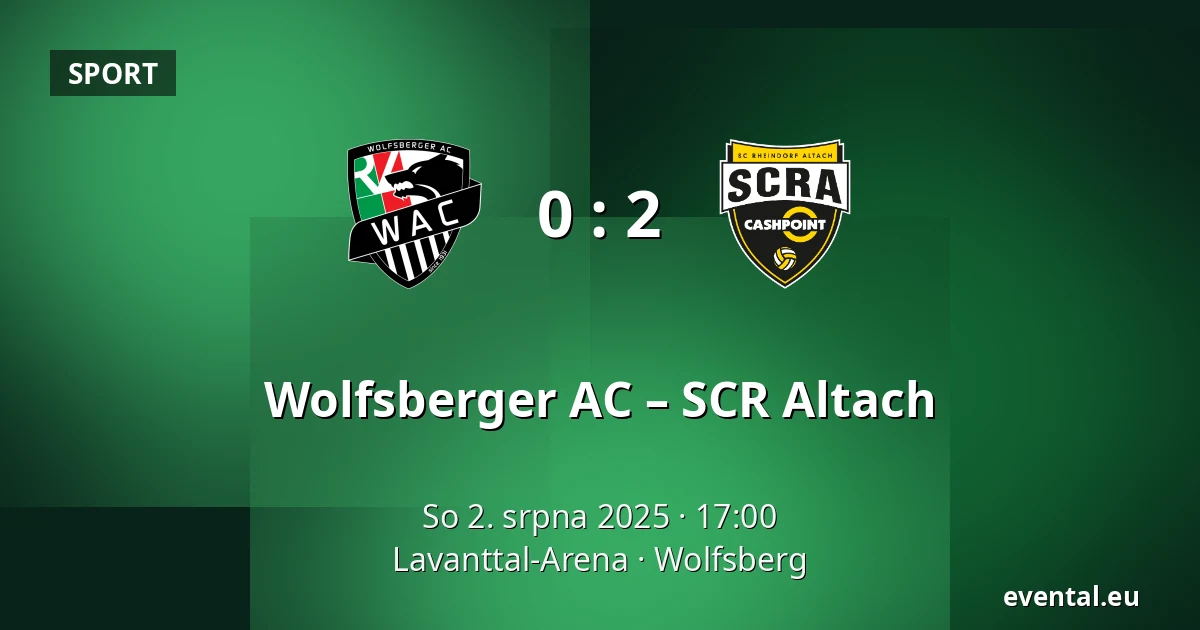 Wolfsberger AC – SCR Altach — Lavanttal-Arena, Wolfsberg